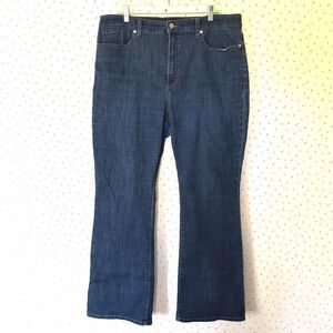 Banana Republic Jeans Womens 18* Blue Bootcut High Rise Stretch Classic Curvy